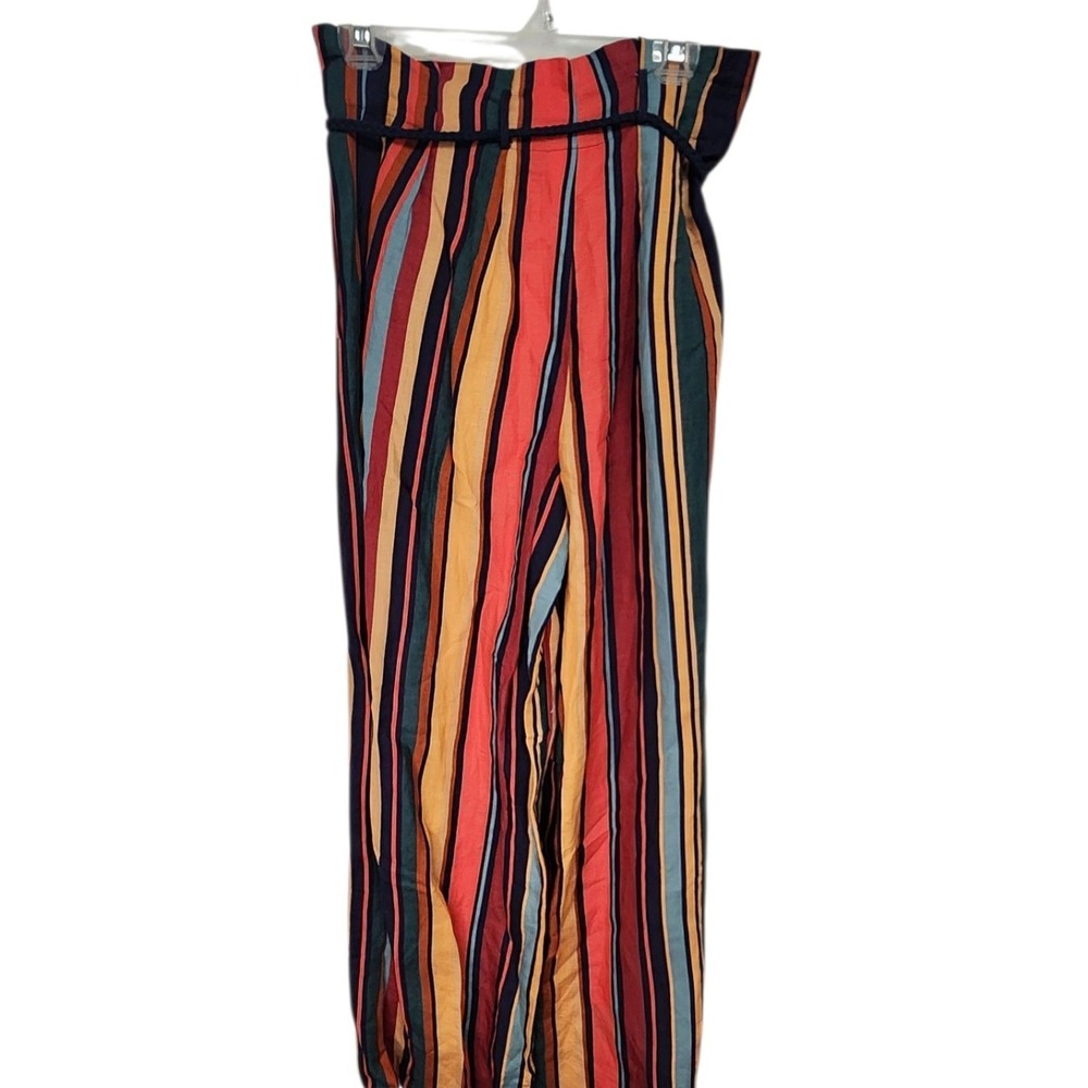 FARM Rio Multicolor Striped Wide Leg Pants - Picture 2 of 8
